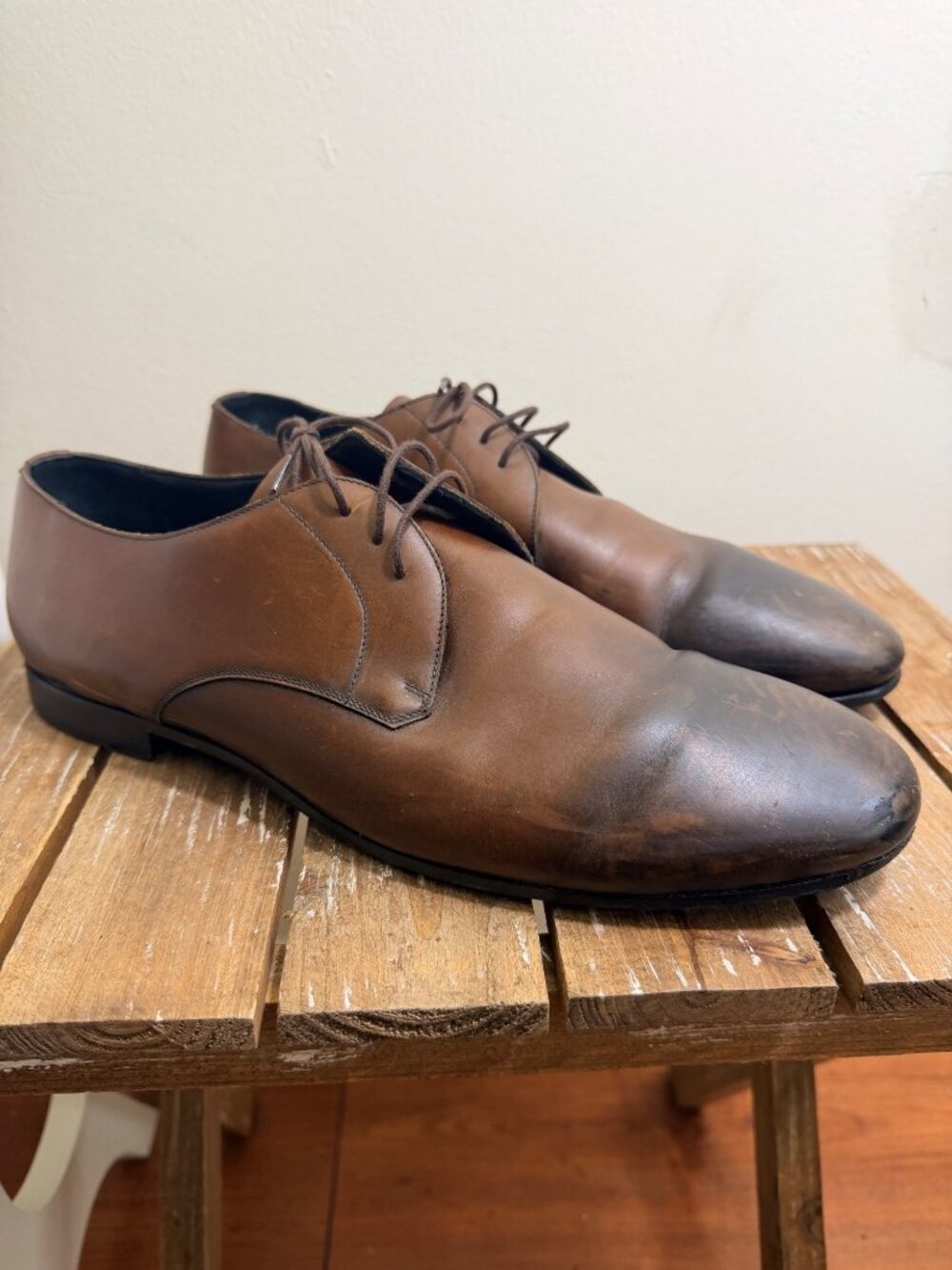 Burberry Brown Leather Formal Shoes